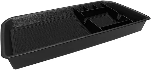Vista 5 de Compatible con VW Volkswagen Atlas/Atlas Cross Sport 2018 2019 2020 2021 2022 2023 Organizador de tablero interior con soporte para teléfono