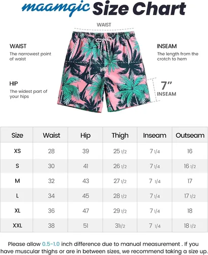 Vista 7 de maamgic Traje de baño para hombre, de secado rápido, con forro de malla, divertido traje de baño