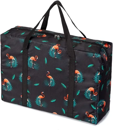 Vista 2 de PAXLAMB Bolsa de mano plegable para vuelo, bolsa de viaje de viaje, bolsa de equipaje de viaje, bolsa de viaje ligera, organizador