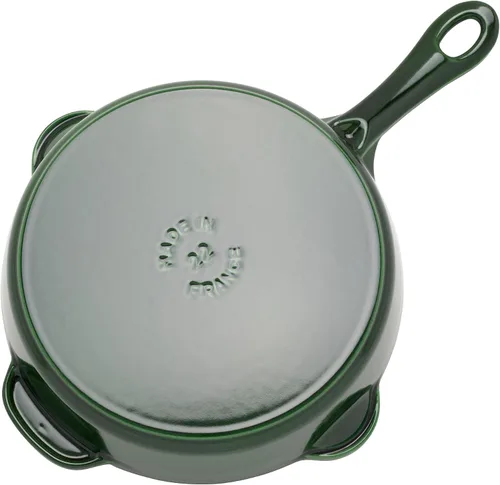 Vista 3 de Sartén tradicional de hierro fundido de STAUB de 8.5 pulgadas - Albahaca