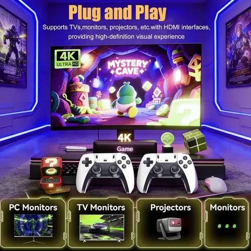 Vista 3 de Retro Game Console 40000+ Games,Game Stick,Plug and Retro Play Video Games for TV-SHh5.Video Game Consoles