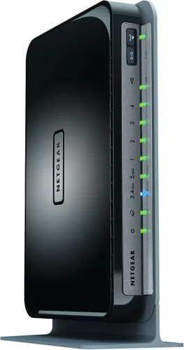 Vista 7 de N600 Router inalámbrico Netgear gigabit de doble banda (WNDR3700), Negro