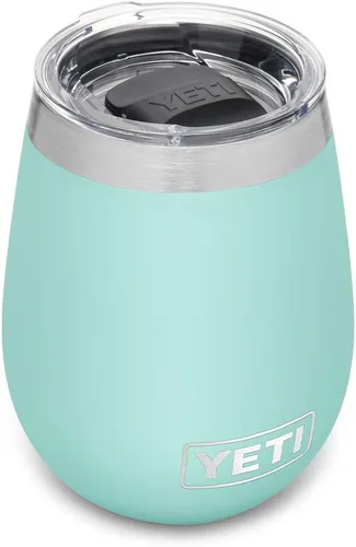 Vista 19 de YETI Rambler - Vaso de vino de 10 onzas, aislado al vacío, de acero inoxidable con tapa MagSlider, color azul marino