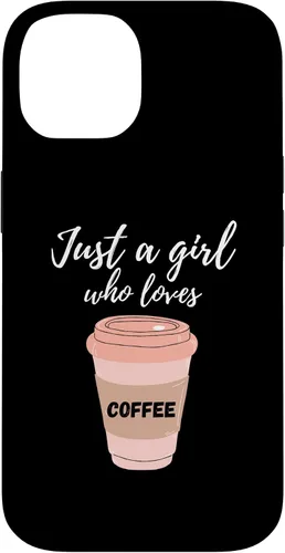 Vista 4 de Just A Girl Who Loves Coffee Funny Java Lover Design Cute Case for iPhone 16