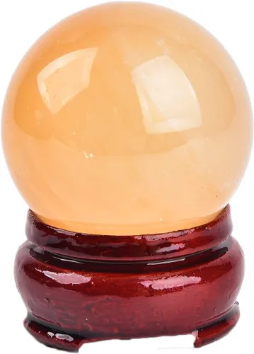Vista 140 de JIC Gem Piedra Natural de Jaspe Africano Cristal de Curación Esfera Adivinación Bola de Piedra Preciosa, Feng Shui Reiki Aura Decoración