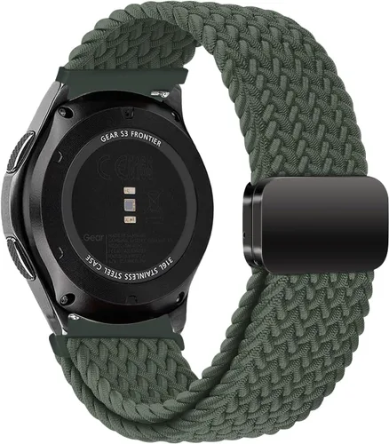 Vista 26 de Correa de nailon compatible con Samsung Galaxy Watch 7/6/5/4/FE 1.732 in 1.575 in/Galaxy Watch 5 Pro 1.772 in/Watch 4/6 Classic 1.850 in 1.811 in