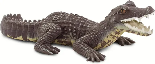 Vista 2 de Safari Ltd. Figura de caimán – Figura realista de reptil de 5 pulgadas – Juguete educativo para niños, niñas y niños a partir de 3 años