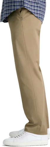 Vista 2 de Haggar Men's Premium No Iron Khaki Straight Fit Flat Front Casual Pant