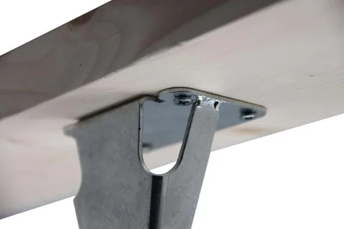 Vista 3 de KB Designs Patas de soporte central de altura ajustable para marco de cama, juego de 4, color plateado