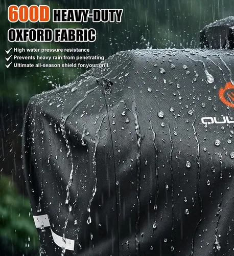 Vista 5 de Cubierta de parrilla de pellets para Camp Chef Serie 24 – DLX 24 Premium Smoker Cover impermeable y 600D resistente para Camp Chef Woodwind 24