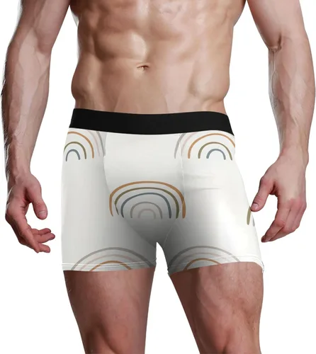 Vista 5 de CHIFIGNO Meadow Wildflower Boho Bamboo Fiber and Spandex Trunk Underwear Men, Soft and Breathable, S