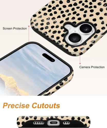 Vista 437 de Jusy Funda compatible con MagSafe con estampado de caparazón de tortuga marrón para iPhone 7/8/SE, cubierta protectora de TPU suave magnética