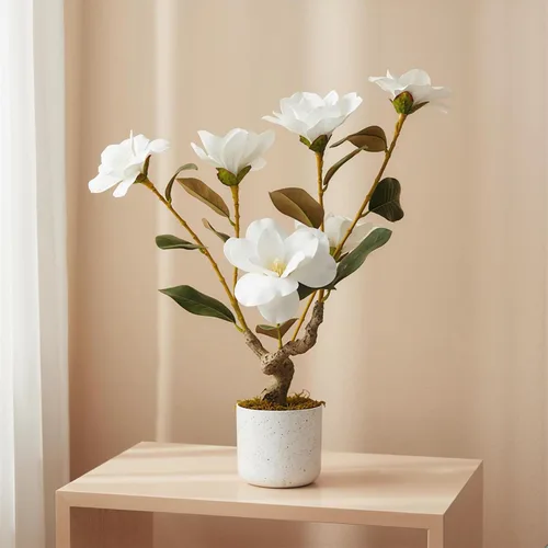 Vista 30 de GarveeHome Árbol de buganvilla artificial de 5 pies, planta de buganvilla de seda sintética con maceta, decoración interior y exterior, planta