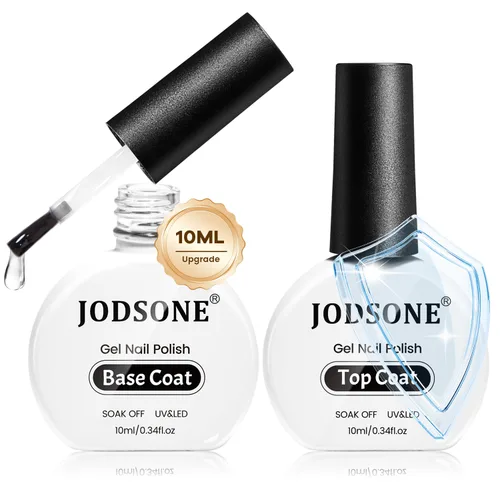 Vista 11 de JODSONE Capa superior de gel con purpurina, 0.6 fl oz, gel brillante que