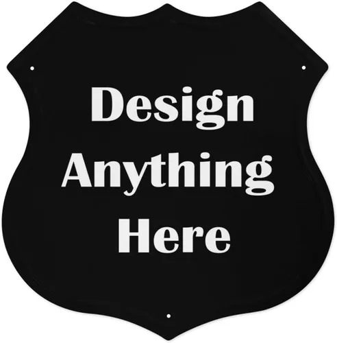Vista 30 de Letrero de metal personalizado con tu propio texto o imagen, texto, imagen, logotipo, imagen, letreros personalizados para pared, exteriores, calle