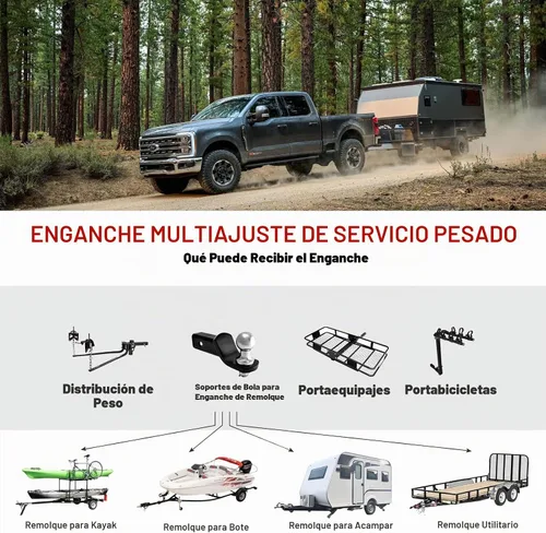 Vista 5 de Receptor de enganche de remolque de 2 pulgadas para Ford Escape 2013-2019