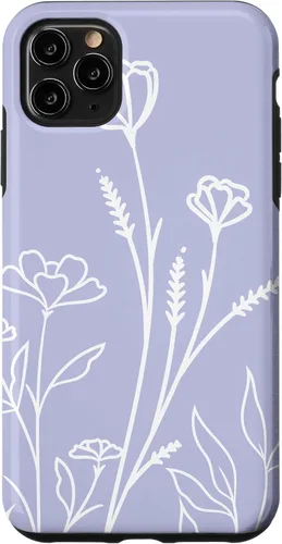 Vista 13 de Summer Wildflowers Pattern Pastel Design Floral Periwinkle Case for iPhone 17