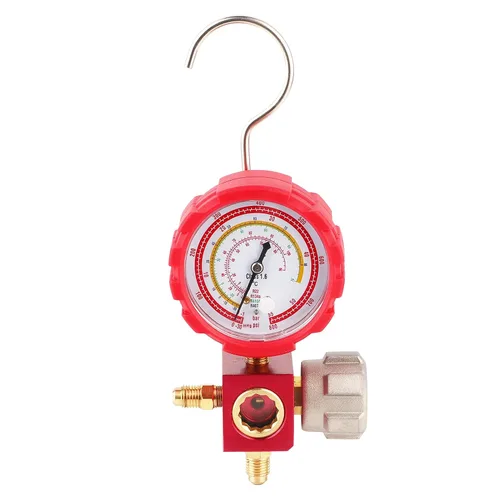 Vista 4 de Colector de aire acondicionado, con rosca G1/4", herramienta de refrigeración de CA de alta presión, para R22/R410A/R134A/R407C