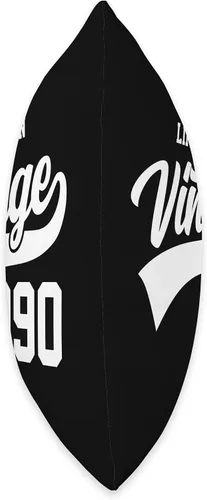 Vista 2 de Limited Edition Vintage 1990 33rd Birthday Year Retro Sports Throw Pillow