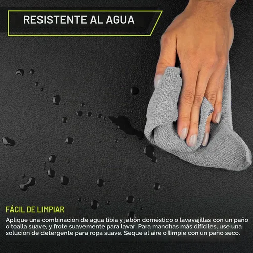 Vista 3 de ProsourceFit Alfombrilla de Ejercicio Plegable Gruesa Tri-Fold de 6'x2' con Asas de Transporte para MMA, Gimnasia Entrenamientos de Core, Negro