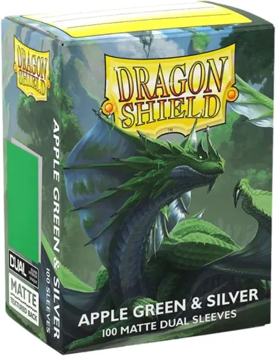 Vista 3 de Dragon Shield Fundas para tarjetas de tamaño estándar doble mate 100 unidades - Fundas TCG suaves y resistentes - Compatible con Pokemon, One