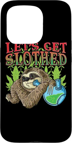 Vista 14 de Sloth Smokes Grass Shirt Marihuana Sloth Cannabis Stoner Case para iPhone 17