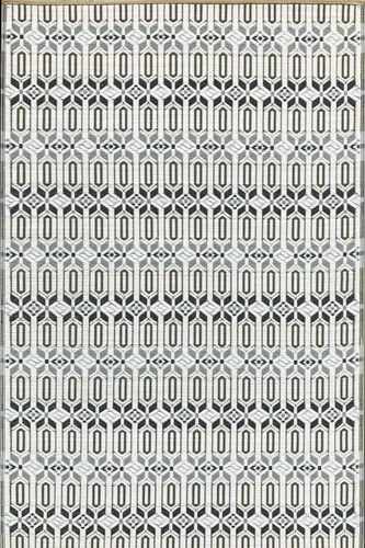 Vista 18 de Mad Mats® Alfombra geométrica para exteriores, tapete de plástico reversible (4 x 6 pies, tejido de cesta, piedra blanca)