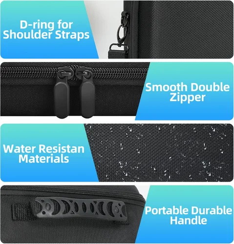 Vista 5 de Funda para cámara Canon EOS R50/R6 Mark II/R8/Rebel T7/R5/R10/R7/R100/R5 Mark II/R50V/RP/5D Mark IV/Rebel T6/SL3, lente y trípode, bolsa para cámara