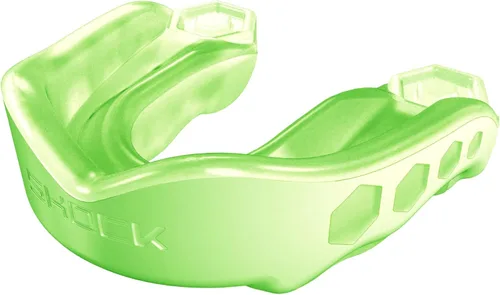 Vista 17 de Shock Doctor Gel Max - Protector bucal, protección resistente y ajuste personalizado, juvenil, frambuesa azul