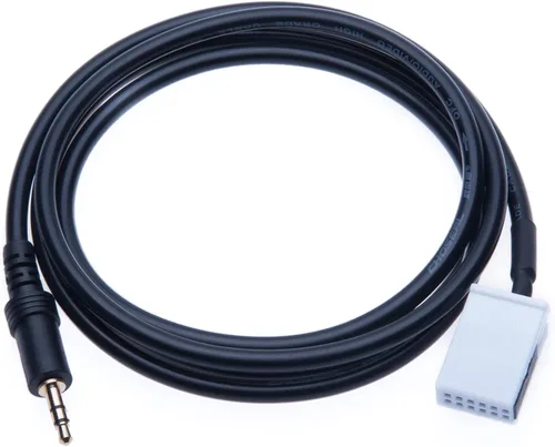 Vista 5 de Cable de entrada de audio auxiliar de 0.138 in compatible con Volkswagen en adaptador de coche para conectar MP3, iPod, iPhone, Samsung Galaxy, OEM
