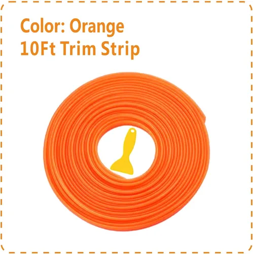 Vista 2 de Tira decorativa para interior de coche naranja, moldura para puerta, tablero, incluye herramienta de instalación, 10 pies