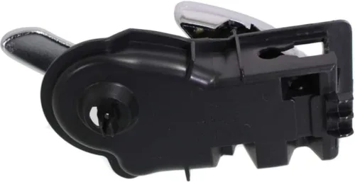 Vista 4 de KarParts360 Para Mazda Tribute 2001-2006 Manija de puerta interior delantera o trasera, lado del conductor cromada con botón de bloqueo de puerta