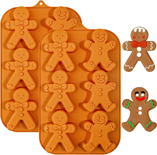Vista 10 de Webake Molde Grande de Corazón de Conversación para Hornear, Moldes de Pastel de Silicona con Forma de Corazón de 6 Cavidades, Bandejas para Pastel