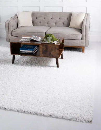 Vista 109 de Unique Loom Colección Davos Shag - Alfombra Lino
