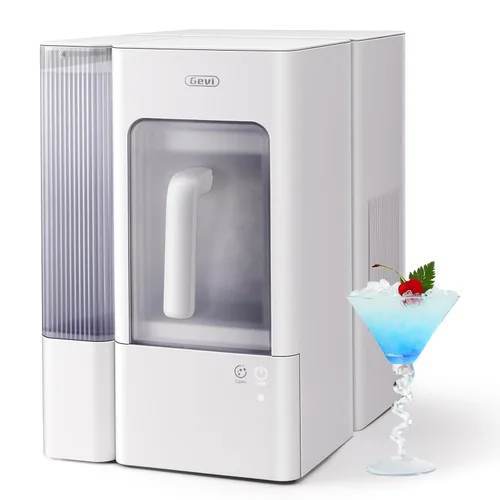 Vista 10 de Gevi Nugget - Encimera para hacer hielo con temporizador programable, 40 libras/24 horas Temporizador programable blanco