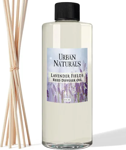 Vista 21 de Urban Naturals Recambio de aceite difusor de varillas ámbar y lavanda, lavanda relajante, ámbar cálido, aroma calmante para habitación, 4 onzas +