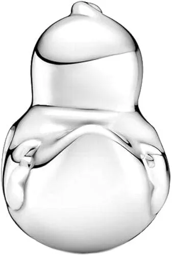 Vista 2 de Bellestory Abalorio de plata de ley 925 con diseño de pato de goma pulida para pulsera europea