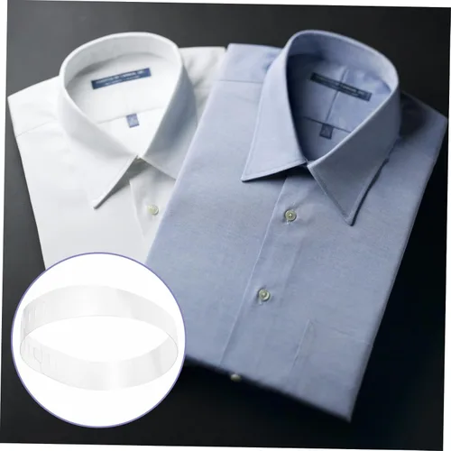 Vista 2 de BESTYASH Collar de plástico para hombre, 100 unidades de estancias de cuello para camisas para camisas de vestir