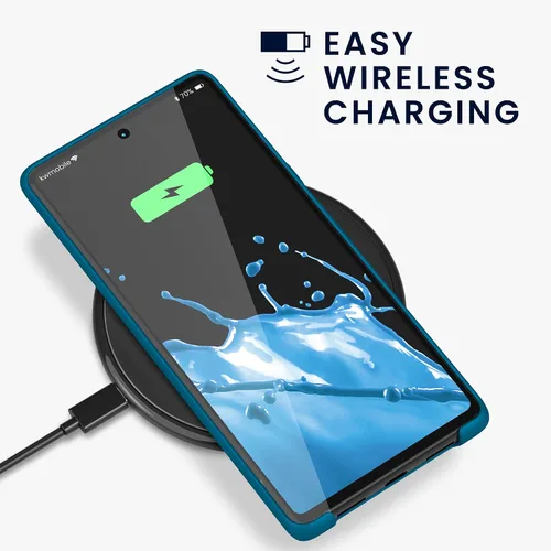 Vista 5 de kwmobile Funda Compatible con Google Pixel 6 Pro - Funda de Teléfono de Silicona TPU con Acabado Suave - Azul Caribe