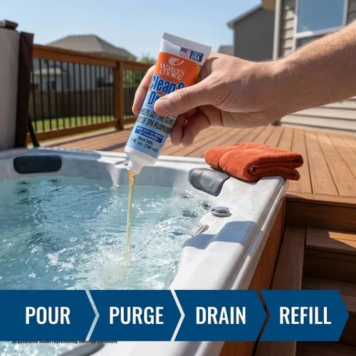 Vista 9 de Producto de purga de limpieza de spa Waters Choice Clean & Drain