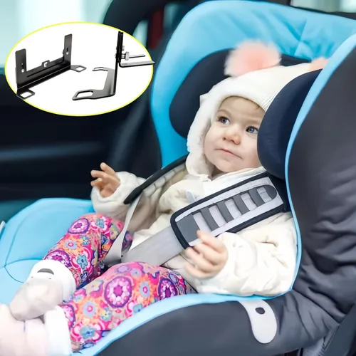 Vista 6 de ISOFIX - Soporte de interfaz universal para asiento de automóvil, kit de montaje de anclaje de asiento infantil ISOFIX con conector de cinturón