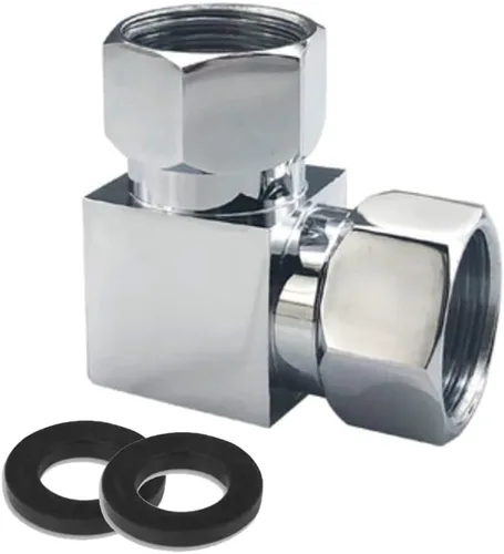Vista 11 de Adaptador desviador de agua, 4 vías X1, conector de manguera G1/2", latón cromado, plata