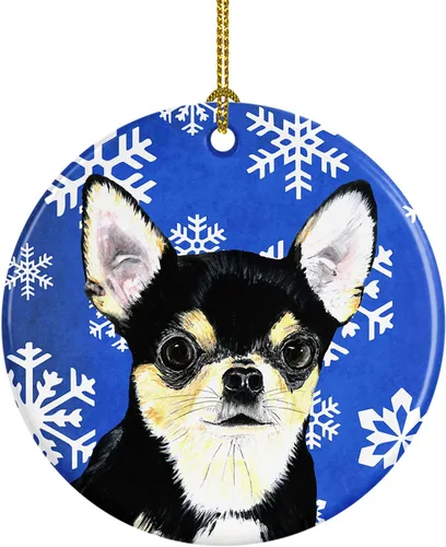Vista 197 de Caroline's Treasures Cavalier Spaniel - Adorno de cerámica para colgar en el árbol de Navidad, para el hogar, Navidad, fiestas, regalo, 3 pulgadas