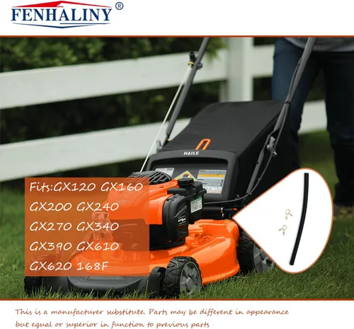 Vista 3 de Línea de combustible para generador de 3/16 pulgadas con abrazadera compatible con la mayoría de Honda GX120 GX160 GX200 GX240 GX270 GX340 GX390