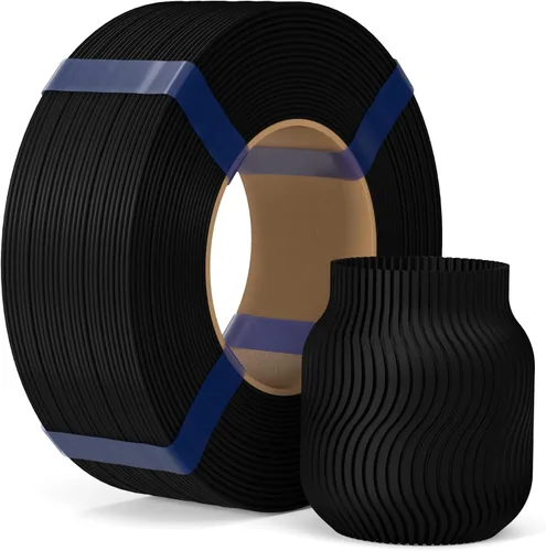Vista 19 de ELEGOO Filamento de relleno básico PLA 1.75mm negro 4KG, filamento para impresora 3D sin carrete precisión dimensional +/- 0.02mm, PLA para 4*2.2