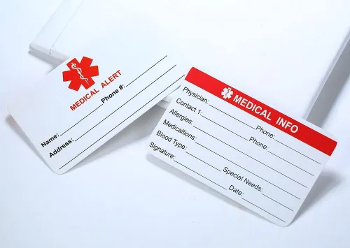 Vista 6 de VNOX Collar con colgante personalizado de acero inoxidable con grabado personalizado para identificación de alerta médica de emergencia para hombres