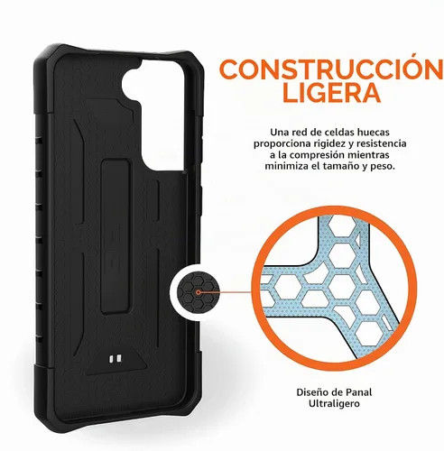Vista 6 de URBAN ARMOR GEAR UAG - Funda protectora diseñada para Samsung Galaxy S21 Plus, color negro, resistente, ligera, delgada, a prueba de golpes