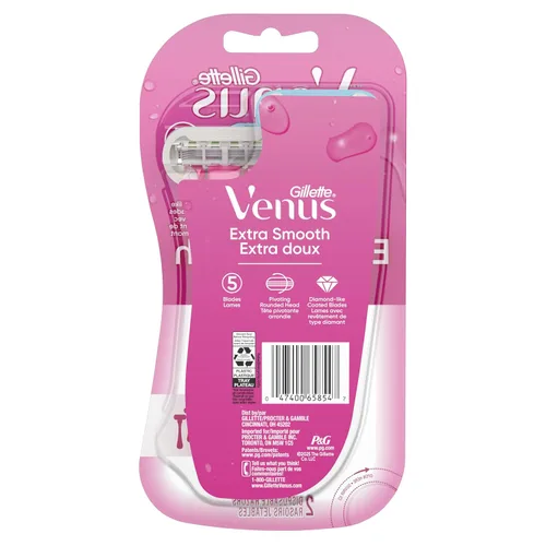 Vista 9 de Gillette Venus Maquinillas de afeitar desechables verdes extra suaves para mujer, 2