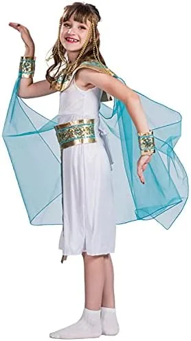 Vista 3 de Disfraz de Cleopatra para niña, disfraz de reina egipcia