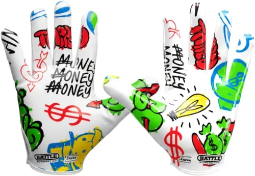 Vista 51 de Battle Guantes deportivos con receptor de velocidad Doom Blanco